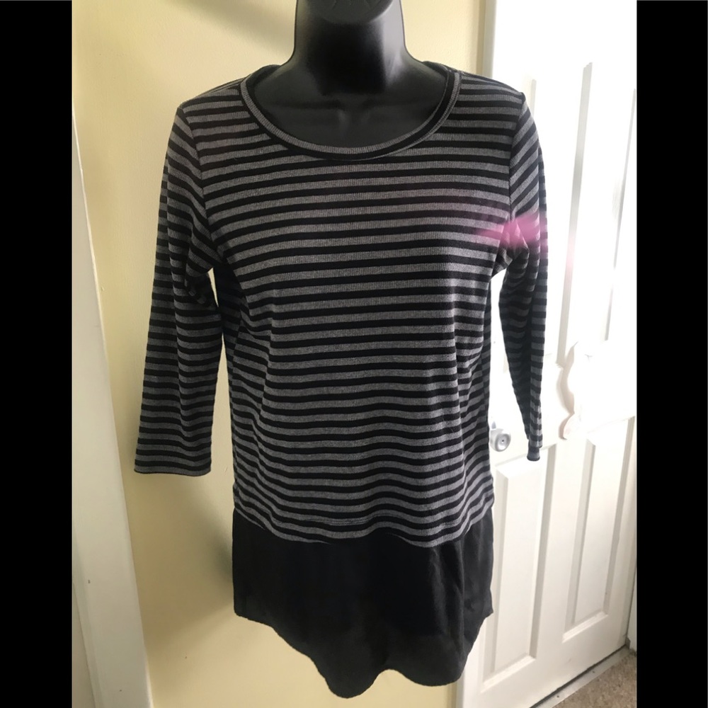 3/$20, Loveappella mixed media blouse